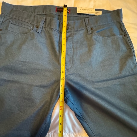 Guess Slim Straight Del Mar Fit Stormy Blue Pant - Picture 11 of 12